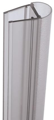 Schulte joint d'étanchéité de douche bas ou intervolet vertical universel, 200cm recoupable, pour paroi porte de douche élément fixe pivotant ou bas épaisseur verre 6 et 8 mm
