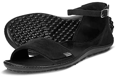 leguano Jara Damen Sandale, schwarz, Gr. 44