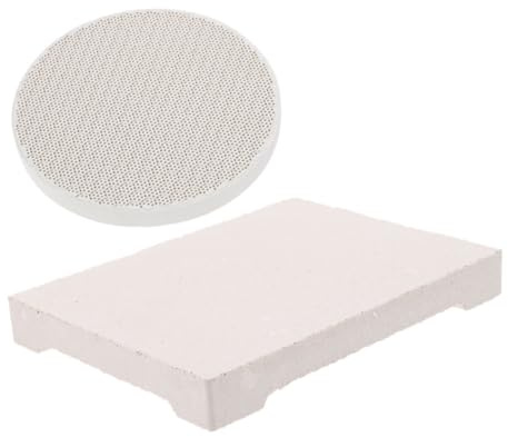 Uonlytech Pannello di Saldatura per Creazione di Gioielli Resistente Alte Temperature Struttura a Nido d'Ape, Set 2 Pezzi per Fusione Metalli, Accessorio Artigianale per Saldatori e Orafi