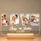 Personalisierte Valentinstag Jahrestag Geschenk für Ihn & Sie, Personalisierte Bilderrahmen mit Foto, Personalisierte Acryl Plakette mit Nachtlicht, Personalisierte Geschenke für Frauen Männer