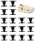 16Pcs Clogs Rivets,for Replacement Repair Beach Shoe,Rivet Clips Fasteners,Black Screw Rivets Accessories,Plastic Push in Hole Fastener,Sport Boot Shoe Buckle Rivets-Replacements