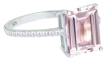 Gems Vibes Ring aus 925er Sterlingsilber, Geburtssteinring für Frauen