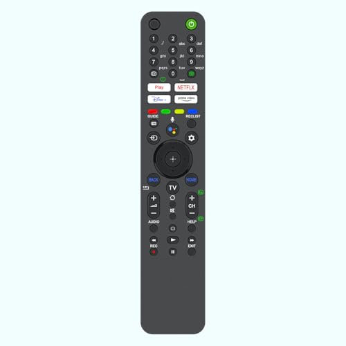 AULCMEET Replacement Voice Remote Control RMF-TX521E Fit for Sony X72K 4K Ultra HD Smart TV (Android TV) KD-43X72K KD-43X73K KD-50X72K KD-50X73K KD-32W800 KD-32W804 RMF-TX521E SUB RMF-TX520E