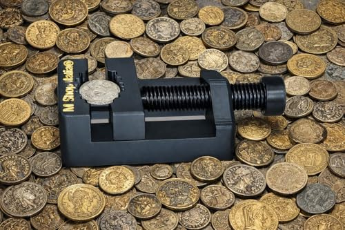 M Shop Italia Plastic Vice for Cleaning Rare Coins Antique Treasures with Safety and Maximum Softness 10-40 mm in Mounting Kit