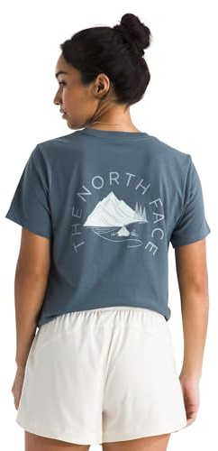 THE NORTH FACE - Monte normal geschnittenes T-Shirt mit Grafik für Damen - Granite Grey, XS