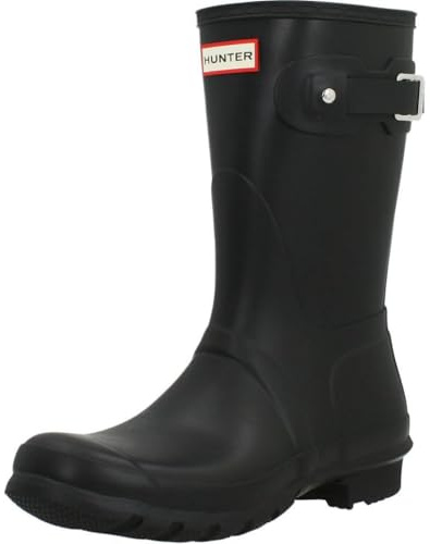Hunter Original Women's Short Rain Boot (Black, Size 5)