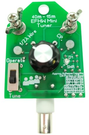 HWIREUIGT EFHW Antenna 40m-15m con sintonizzatore portatile End Fed Half Wave Kit antenna HF per QRP Ham Radio SSB Digital Tuning Outdoor