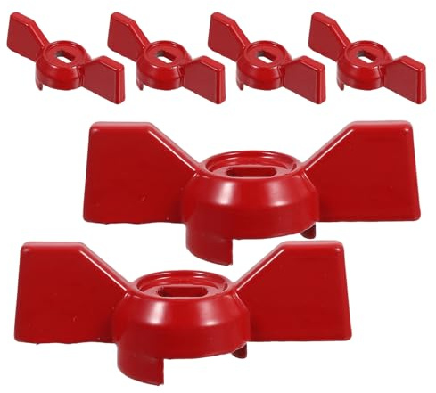 SHINEOFI Poignées de Commande pour Vanne à Bille Métal Lot de 6 8X6 MM Adaptées Robinet Extérieur Jardin Usage Prolongé
