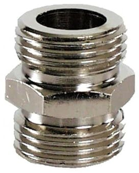 Doppel Gewindenippel - beidseitig 5/8 Zoll, NW:10 mm