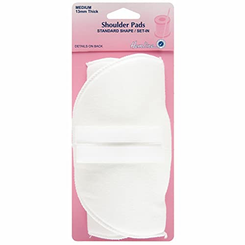Hemline Standard Set-In Shoulder Pads - Medium