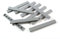 LEGO 10 Stück Fliese 1x8 Noppen Hellgrau