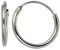 Jobo Damen-Creolen aus 14 Karat 585 Weißgold Durchmesser 13 mm