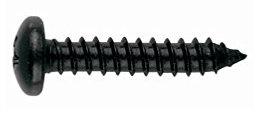 Index tzn814816 – Schraube Gewinde Blechschrauben DIN 7981 Phillips Schwarz verzinkt 4,8 x 16