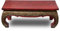 Oriental Galerie Wohnzimmertisch Couchtisch Opiumtisch Spiegelstein Verzierung Shabby Antik Look Vintage Retro Used 1m x 50cm Holz Gold Antik Asien Thailand, Farbe:Rot Gold