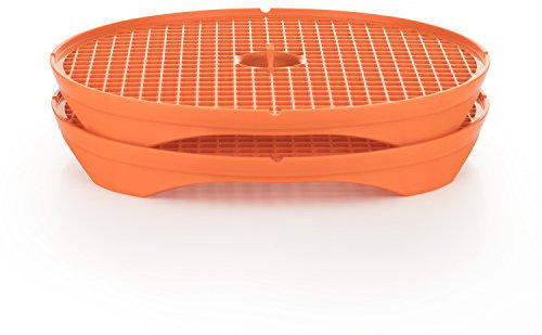 Börner Crispymaker (Lot de 2) • Fabricant de Chips Fraîches pour Micro-ondes • Chips Maker • Fabricant de Chips Faibles en Calories Sans Graisse à la Maison • Couleur: Orange