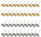 Cnmade Lot de 40 brosses de polissage métalliques 3 mm