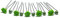 10tlg. Braut - Haarschmuck Set - Brauthaarschmuck | Set-2-S - Grün
