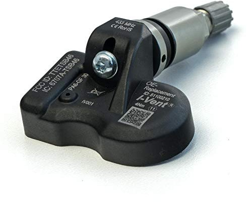 RDKS/TPMS – Reifendrucksensoren passend für: BMW M4 - Typ F82 - (Bauzeitraum von 03/2014 bis EOP*) - Metallventil Titan (Silbergrau) - OE-Nummer: 36106856209-1 Sensor mit Ventil