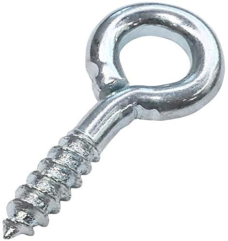 AERZETIX - C48133 - Satz von 50 stück - ringschraube zum einschrauben - ösenschrauben - mit holzgewinde - Ø4x10mm - aus verzinktem stahl - heimwerker - montagewerkzeug eisenwaren