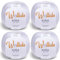Wollidu Kira - Lot de 4 x 50 g pelotes de fil à tricoter 100 % coton - Pour tricot et crochet - Blanc