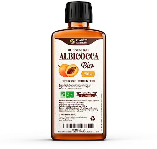 Olio di Albicocca Bio 250 ml -100% Puro, naturale - Natureen | Planète au Naturel