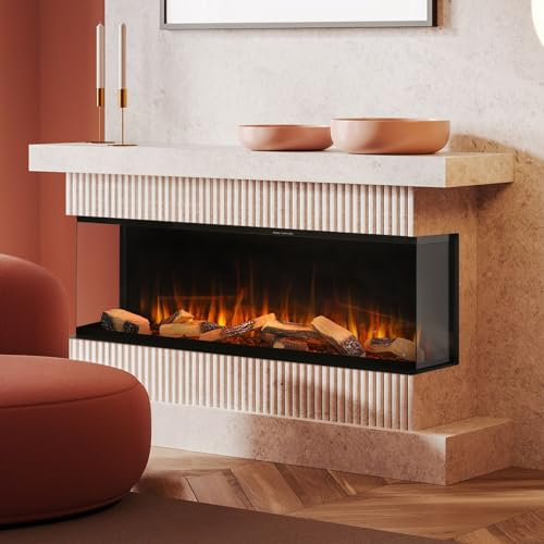 Noble Flame ELLASON [Elektrokamin Wandeinbau]: 1270 - smoky dark/Rauchquarz