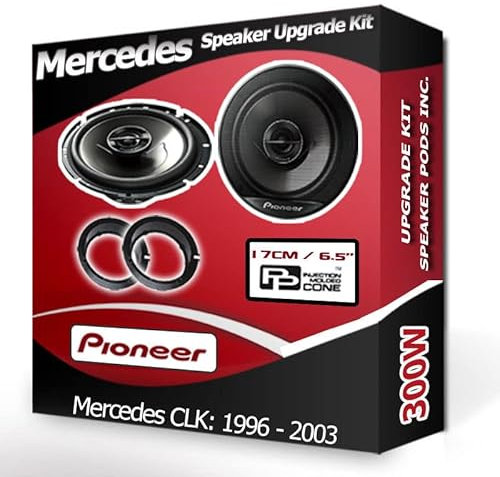CLK Speaker upgrade Front Door Pioneer car speakers 6.5 17cm 300W