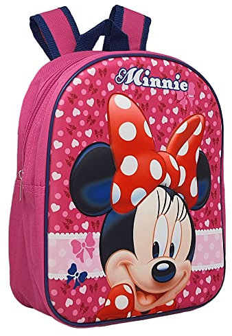Disney Kindergarten-Rucksack, Marvel, Mickey Mouse, Minnie Maus, Prinzessin, Avengers, Spiderman, Dinosaurier, Einhorn, Prägung, 3D, Tasche, Schule, Minnie Maus