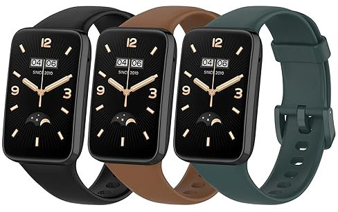 SenMore 3 Pièces Bracelets Compatible avec Xiaomi Band 7 Pro Bracelet de Remplacement en Silicone Xiaomi Mi Band 7Pro Montres Intelligentes Bracelets de Sport pour Mi Band 7 PRO Sangle