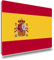 TRIOSK Kühlschrankmagnete Länderflaggen Magnet Flagge Spanien Länder Reise Souvenir Geschenk für Reiselustige Frauen Männer Weltenbummler Kühlschrank stark eckig groß 85x55 mm