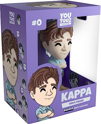 Youtooz Kappa 4.8 Vinyl Figure, Official Licensed Twitch Emote Collectible Collaboration from Twitch, by Youtooz Twitch Collection