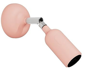creative cables - Lampada Fermaluce in silicone con snodo e con interruttore incorporato - Senza lampadina, Salmone