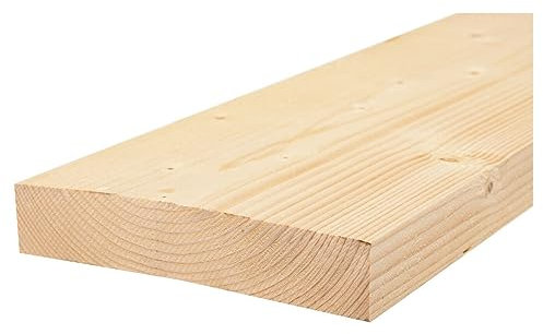 Generico Tavola in Legno di Abete Grezzo Essiccato per Ponteggio mm 50 x 250 x 2250