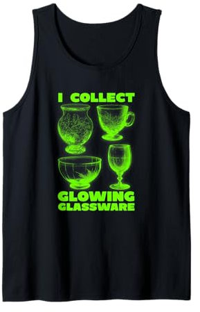 I Collect Verre uranium lumineux Vert Débardeur