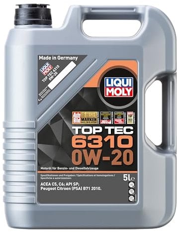 LIQUI MOLY Top Tec 6310 0W-20 | 5 L | Synthesetechnologie Motoröl | Art.-Nr.: 21876