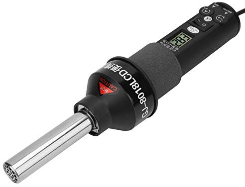 Pistola de aire caliente electrónica ajustable de 450 W para estación de desoldador IC SMD BGA, pantalla LCD