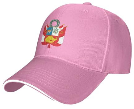 Basecap Wappen Von Peru Sonnenblende Mütze Vintage Baseball Cap Original Freizeit Basecap Für Herren, Teenager, Damen