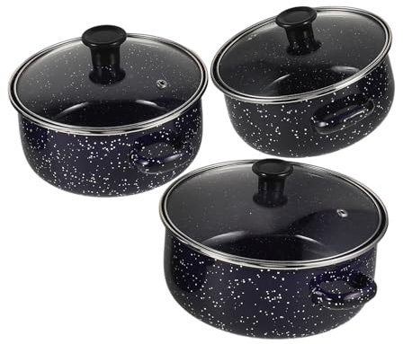 OKUMEYR 1 Juego Olla Caliente Pequeña Esmaltada Olla De Sopa De Esmalte Olla De Esmalte Olla Apilable Olla De Fideos Olla De Cocción Lenta Olla De Pasta Olla Sopera Olla De Estufa