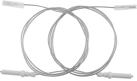 KE88FENG 2Pcs 35/40/45mm Ceramic Height Gas Cooker Range Stove Parts Igniter Electrode for spark Plug 900mm Ignition Wire Cooker Ignition Pin(45mm)