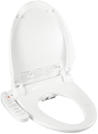 FENNNDS Sedile WC per bidet elettrico, bidet per WC, sedile intelligente e bidet, autopulente, con riscaldamento del sedile e deodorizzazione automatica