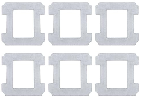 Rrochio 6 Stück Reinigungstuch für ECOVACS Winbot W2 PRO, Fensterputzroboter Zubehör für ECOVACS W1 PRO, W1, W2 OMNI Ersatzteile Waschbar Wischmopp Reinigungspad Wischtücher