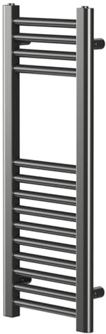 Wholesale Domestic Pizarro Gunmetal Grey 800mm x 300mm Straight Heated Towel Rail