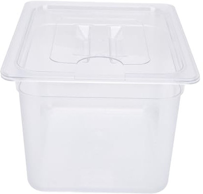 Sous Vide Contenedor, Recipiente de Vide Sous con Cubos de Grado de Comida de Tapa con Tapas de Almacenamiento de Alimentos de Cocción Lenta de 12 Lids 12L, Recipiente de Cocina Lenta con Tapa con