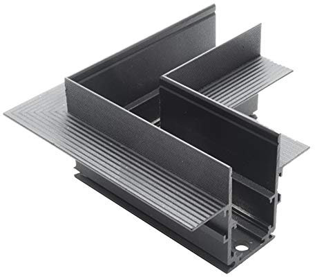 Connettore angolare giunto orizzontale per binario track magnetico da incasso 48V giunzione binari elettrificati