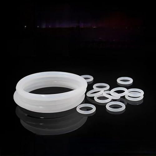 Silicone O Rings Hose Washers Rubber Gasket Silicone O-Ring Seal 25mm OD 18mm ID 3.5mm Width White Pack Of 10