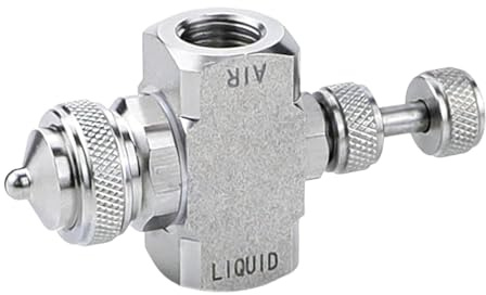 Ronyme Buse de brumisation à atomisation d'air, installation facile, buse de pulvérisation réglable en acier inoxydable pour le contrôle de la poussière, Ventilateur à Pression