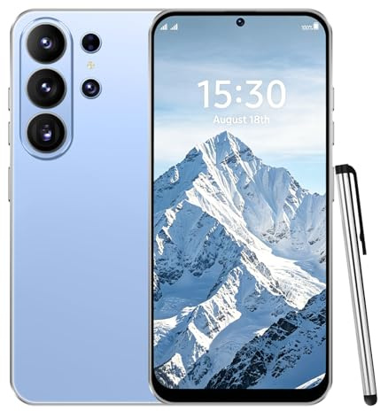 QrZrQ 4G Telefonos Moviles, 4GB+32GB/256GB TF Teléfono Móvil, Android 12.0, 6.6'' HD+, 16MP+13MP Móvil, 5000mAh, Smartphone Triple 4G SIM GPS/OTG/Face Unlock (Blue)
