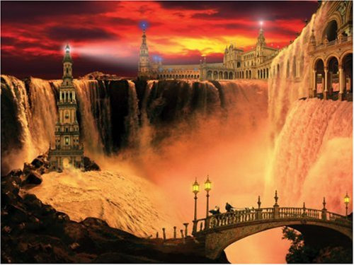 Ravensburger 154517, Rauschender Wasserfall, 1000 Teile Puzzle