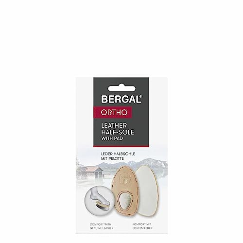 Leder Halbsohlen mit Pelotte Größe Halbsohle von Bergal 37/38