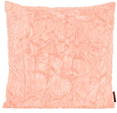 Fluffy Kissenhülle ca. 50x50 cm kuschelweicher Plüsch in Felloptik (072 apricot) 1 Stück